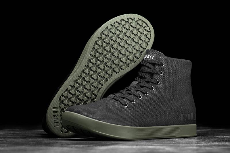 Men's Nobull High-Top Ivy Canvas Trainers Black | SG G2340S